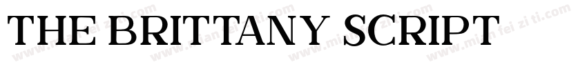 The Brittany Script字体转换